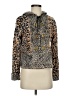 Lola 100% Cotton Animal Print Gold Pullover Hoodie Size S - photo 1