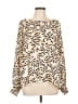 CAbi 100% Polyester Animal Print Ivory Long Sleeve Blouse Size L - photo 1