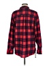 Express Plaid Red Long Sleeve Button-Down Shirt Size M - photo 2