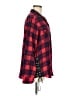 Express Plaid Red Long Sleeve Button-Down Shirt Size M - photo 4