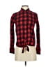 Madewell 100% Cotton Checkered-gingham Red Long Sleeve Button-Down Shirt Size XS - photo 1