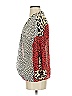 Umgee 100% Polyester Animal Print Red 3/4 Sleeve Blouse Size S - photo 5