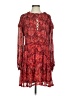IRO 100% Viscose Paisley Red Cocktail Dress Size EU (FR) 36 / US 4 - photo 1