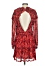 IRO 100% Viscose Paisley Red Cocktail Dress Size EU (FR) 36 / US 4 - photo 2
