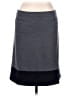 Nic + Zoe Solid Gray Casual Skirt Size L - photo 1