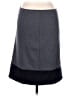 Nic + Zoe Solid Gray Casual Skirt Size L - photo 2