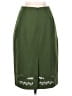 Neiman Marcus Solid Green Wool Skirt Size 6 - photo 2