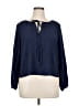 Shein Curve Blue 3/4 Sleeve Blouse Size 0X - photo 1