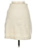 DAZY Solid Ivory Faux Leather Skirt Size S - photo 2