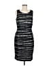 Calvin Klein Tweed Silver Cocktail Dress Size M (estimated) - photo 1