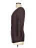 Three Dots Gray Brown 3/4 Sleeve Top Size L - photo 5