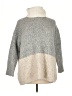sita murt Color Block Gray Turtleneck Sweater Size 0X - photo 1