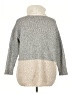sita murt Color Block Gray Turtleneck Sweater Size 0X - photo 2