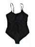 Unbranded Solid Black One Piece Swimsuit Size XL - photo 1