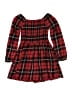 SO 100% Cotton Plaid Red Dress Size 8 - photo 2