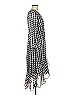 Maison Tara 100% Polyester Houndstooth Gray Cocktail Dress Size 6 - photo 4