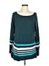T by Talbots Teal Pullover Sweater Size L - photo 1