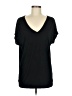 Gap 100% Rayon Black Short Sleeve Top Size M - photo 1