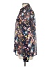 Tommy Hilfiger 100% Polyester Floral Blue Long Sleeve Blouse Size 10 - photo 5