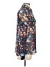 Tommy Hilfiger 100% Polyester Floral Blue Long Sleeve Blouse Size 10 - photo 4