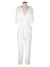 Eliza J 100% Polyester Solid White Jumpsuit Size 6 - photo 1
