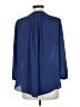 Not Your Daughter's Jeans 100% Polyester Blue 3/4 Sleeve Blouse Size L - photo 2