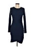 Unbranded Solid Blue Casual Dress Size M - photo 1