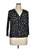 Beacon Black 3/4 Sleeve Blouse Size XL - photo 1