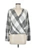 Splendid 100% Rayon Argyle Gray Long Sleeve Blouse Size M - photo 1