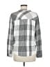 Splendid 100% Rayon Argyle Gray Long Sleeve Blouse Size M - photo 2