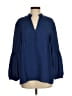 Greylin 100% Polyester Blue 3/4 Sleeve Blouse Size S - photo 1