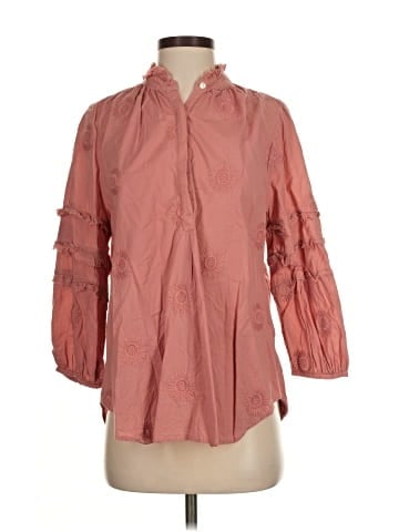 Isabella Sinclair 3/4 Sleeve Button-Down Shirt (view 1)