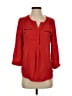 My Michelle 100% Polyester Red 3/4 Sleeve Blouse Size S - photo 1