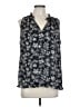 Ann Taylor LOFT Outlet 100% Polyester Blue Black Sleeveless Blouse Size L - photo 1