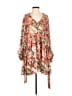 o.p.t 100% Polyester Paisley Orange Cocktail Dress Size S - photo 1