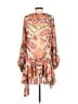 o.p.t 100% Polyester Paisley Orange Cocktail Dress Size S - photo 2