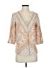 Crosby 100% Rayon Orange 3/4 Sleeve Blouse Size S - photo 1
