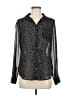 Guess 100% Polyester Polka Dots Black Long Sleeve Blouse Size M - photo 1