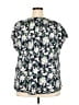 Lane Bryant Floral Blue Short Sleeve Blouse Size 22 - 24 Plus - photo 2