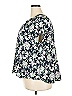 Lane Bryant Floral Blue Short Sleeve Blouse Size 22 - 24 Plus - photo 5