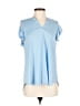 Dear Scarlett Blue Short Sleeve Top Size S - photo 1