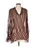 CAbi 100% Polyester Stripes Orange Long Sleeve Blouse Size L - photo 1