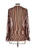 CAbi 100% Polyester Stripes Orange Long Sleeve Blouse Size L - photo 2