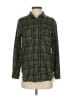 SELF E Plaid Green Long Sleeve Blouse Size XS - photo 1