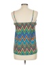 Dina Be 100% Polyester Teal Sleeveless Top Size M - photo 2