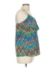 Dina Be 100% Polyester Teal Sleeveless Top Size M - photo 4