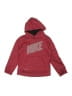 Nike 100% Polyester Burgundy Pullover Hoodie Size 6 - 7 - photo 1