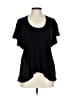 BCBGirls 100% Viscose Black Short Sleeve Top Size L - photo 1