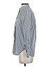 J.Crew 100% Cotton Chevron-herringbone Gray Long Sleeve Button-Down Shirt Size 0 - photo 5