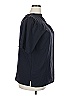Lands' End 100% Polyester Black Blue 3/4 Sleeve Blouse Size 18 - photo 4